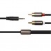 Кабель мультимедийный 3.5 mm Stereo Plug - 2*RCA, 1 m PowerPlant (CA912834)