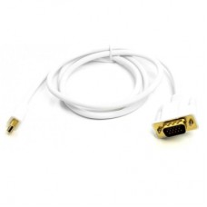 Кабель мультимедійний miniDisplayPort M to VGA M 1.0m white PowerPlant (CA912155)