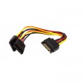 Кабель живлення SATA to 2xSATA 0.15m PowerPlant (CA913169)