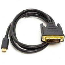 Переходник USB Type-C 3.1 to DVI (24+1) (M) 1.0m PowerPlant (CA912124)