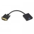 Перехідник DVI-D Dual Link (M) to VGA (F) 0.15m PowerPlant (CA911141)