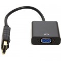 Перехідник DisplayPort (M) to VGA (F), 0.15m PowerPlant (CA911875)