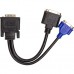 Переходник DVI-I (M) to DVI-D (F) + VGA (F), 0.3m PowerPlant (CA912551)