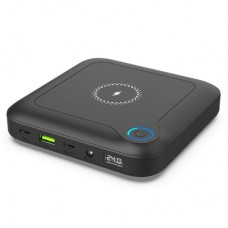 Батарея універсальна PowerPlant 24000mAh, PD/60W, DC 12-24V 9 connectors, QC/3.0, USB-C*2, USB-A, Wireless (PB930463)
