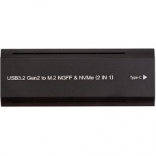 Кишеня зовнішня PowerPlant SSD M.2 PCIe NGFF/NVMe USB3.2, 20Gbps, RGB (HC380527)