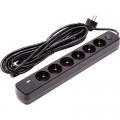Мережевий фільтр живлення PowerPlant 7м, 6 розеток,USB, Type-C (YS-N6086/7c) (EX610686)