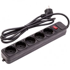 Мережевий фільтр живлення PowerPlant 1.8м, 5 розеток (JY-1056/1.8) (EX610709)