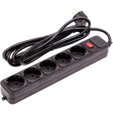 Мережевий фільтр живлення PowerPlant 3м, 5 розеток (JY-1056/3) (EX610716)