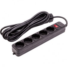 Мережевий фільтр живлення PowerPlant 5м, 5 розеток (JY-1056/5) (EX610723)