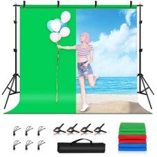 Фон Puluz PKT5205 background set with mount 290x200 cm green, blue, red (PKT5205)