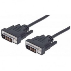 Кабель мультимедийный DVI to DVI 24+1pin, 1.8m Pro black REAL-EL (EL123500038)