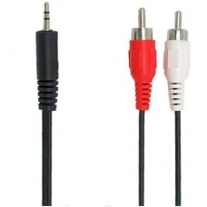 Кабель мультимедийный Jack 3.5mm папа/2RCA папа 1.8m Pro REAL-EL (EL123500042)