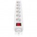 Сетевой фильтр питания REAL-EL RS-6 Protect M 5m, white (EL122300035)