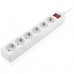 Сетевой фильтр питания REAL-EL RS-6 Protect M 5m, white (EL122300035)