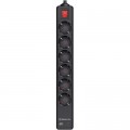 Мережевий фільтр живлення REAL-EL RS-PROTECT 605 3m, black (EL122300041)