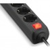 Мережевий фільтр живлення REAL-EL RS-PROTECT 605 3m, black (EL122300041)