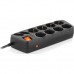 Мережевий фільтр живлення REAL-EL RS-Protect 505, 1.8m, black (EL122300044)