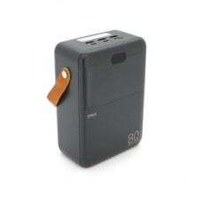 Батарея универсальная Remax 80000mAh, PD, QC/27W+22.5W, 3*USB, Type-C, Black (RPP-118)