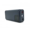 Батарея универсальная Remax 30000mAh, 22.5W, USB+Type-C, with cables Lighting+Type-C, Black (RPP-550)