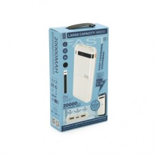 Батарея универсальная Remax 20000mAh, PD/20W, QC/22.5W, Black/White (RPP-72)