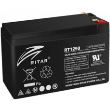 Батарея к ИБП Ritar AGM RT1290B, 12V-9Ah, Black (RT1290B)