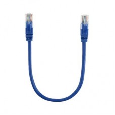 Патч-корд 0.3м, RJ-45, Cat.5e, CU, медь, синий Ritar (PCR-CU/0.3Be / 00220)