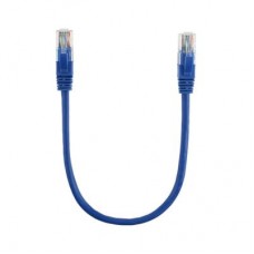 Патч-корд 0.3м, RJ-45, Cat.5e, CU, мідь, синій Ritar (PCR-CU/0.3Be / 00220)