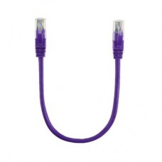 Патч-корд 0.3м, RJ-45, Cat.5e, CU, мідь, фіолетовий Ritar (PCR-CU/0.3Pe / 14090)