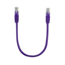 Патч-корд 0.5м, RJ-45, Cat.5e, CU, медь, фіолетовий Ritar (PCR-CU/0.5Pe / 14089)