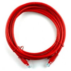 Патч-корд 5м, RJ-45, Cat.5e, CU, медь, красный Ritar (PCR-CU/5Rd / 04285)