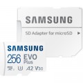 Карта пам'яті Samsung 256GB microSD class 10 UHS-I U3 V30 A2 EVO Plus (MB-MC256SA/EU)