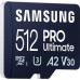 Карта памяти Samsung 512GB microSDXC class 10 UHS-I U3 V30 A2 Pro Ultimate (MB-MY512SA/WW)