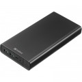 Батарея универсальная Sandberg 38400mAh, PD/100W, QC/3.0, inp:USB-C/Micro-USB, out:USB-A*2 (420-63)