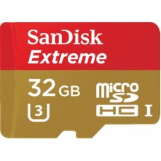 Карта памяти SanDisk 32GB microSD class 10 V30 A1 UHS-I U3 Extreme Action (SDSQXAF-032G-GN6AA)