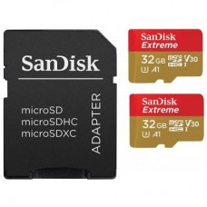Карта пам'яті SanDisk 32GB microSD class 10 UHS-I U3 V30 A1 Extreme (SDSQXAF-032G-GN6AT)
