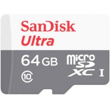 Карта памяти SanDisk 64GB microSD class 10 Ultra Light (SDSQUNR-064G-GN3MN)