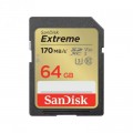 Карта памяти SanDisk 64GB SD class 10 UHS-I U3 V30 Extreme (SDSDXV2-064G-GNCIN)