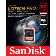 Карта памяти SanDisk 32GB SD class 10 UHS-I U3 V30 Extreme PRO (SDSDXXO-032G-GN4IN)