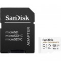 Карта пам'яті SanDisk 512GB microSDXC High Endurance UHS-I U3 V30 + SD adapter (SDSQQNR-512G-GN6IA)