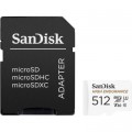 Карта памяти SanDisk 512GB microSDXC High Endurance UHS-I U3 V30 + SD adapter (SDSQQNR-512G-GN6IA)