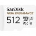 Карта памяти SanDisk 512GB microSDXC High Endurance UHS-I U3 V30 + SD adapter (SDSQQNR-512G-GN6IA)