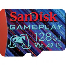 Карта памяти SanDisk 128GB microSD class 10 UHS-I U3 V30 A2 GamePlay (SDSQXAA-128G-GN6XN)