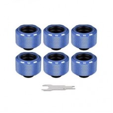 Фитинг для СВО ThermalTake Pacific C-Pro G1/4 PETG 16mm OD Fitting Kit - Blue (CL-W210-CU00BU-B)