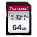 Карта пам'яті Transcend 64GB SDXC class 10 UHS-I U1 V10 (TS64GSDC300S)