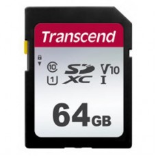 Карта памяти Transcend 64GB SDXC class 10 UHS-I U3 V10 (TS64GSDC300S)