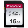 Карта памяти Transcend 16GB SDHC class 10 UHS-I U1 (TS16GSDC300S)