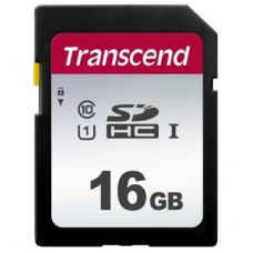 Карта памяти Transcend 16GB SDHC class 10 UHS-I U1 (TS16GSDC300S)