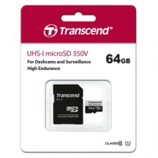 Карта пам'яті Transcend 64GB microSDXC class 10 UHS-I U1 High Endurance (TS64GUSD350V)