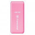 Считыватель флеш-карт Transcend USB 3.0/3.1 Gen 1 Pink (TS-RDF5R)