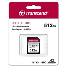Карта памяти Transcend 512GB SD class 10 UHS-I U3 4K (TS512GSDC340S)